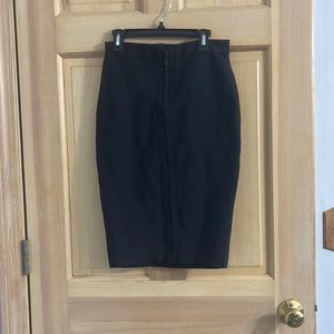 Black pencil skirt